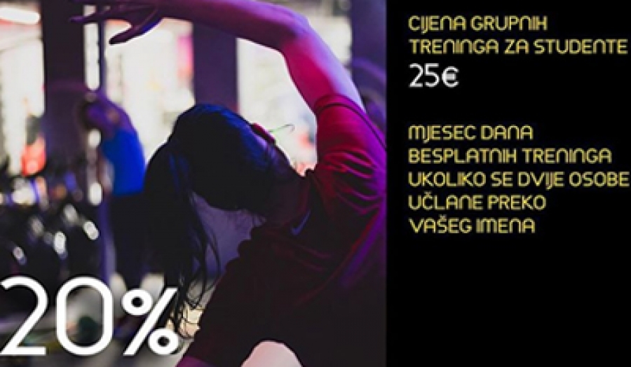 Ako si student i želi&scaron; da trenira&scaron;, onda imamo super ponudu za tebe!