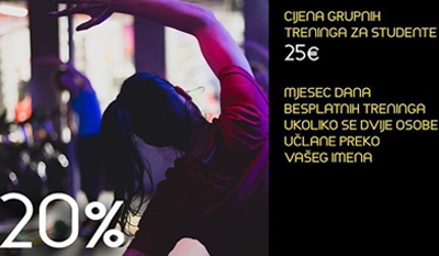 Ako si student i želiš da treniraš, onda imamo super ponudu za tebe!